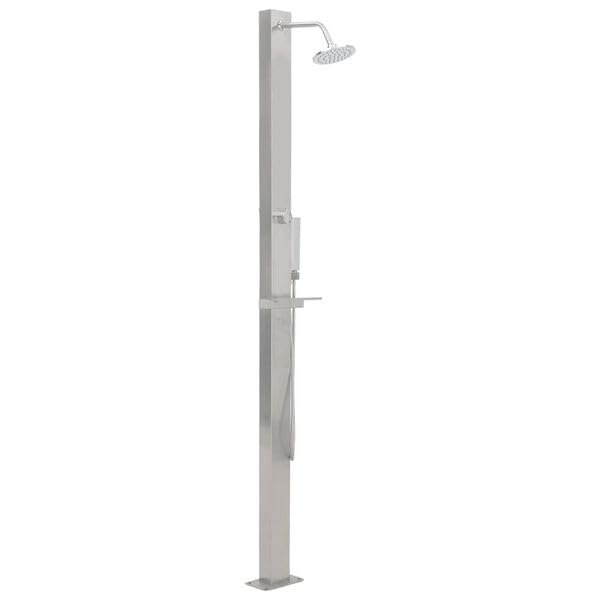 Gartendusche mit Duschkopf Einstellbare Temperatur Pooldusche für Garten Pool Outdoor Edelstahl Gera