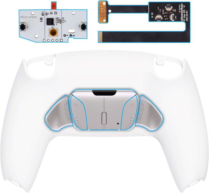 eXtremeRate Programmierbar RISE4 Remap Kit für ps5 Controller BDM-010/020,Real Metal Buttons(RMB) Re