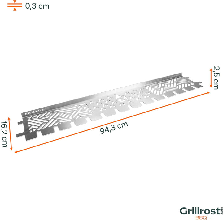 Grillrost.com Das Original Edelstahl Warmhalterost Multi-Station - Summit 600/670 Summit 670, Summit