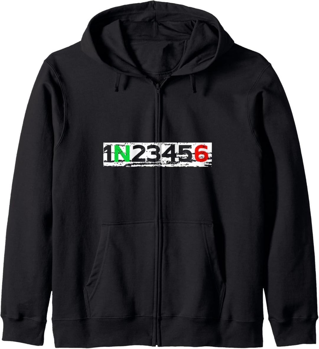 1N23456 Supermoto Enduro Lustig Bikerstyle Chopper Motocross Kapuzenjacke