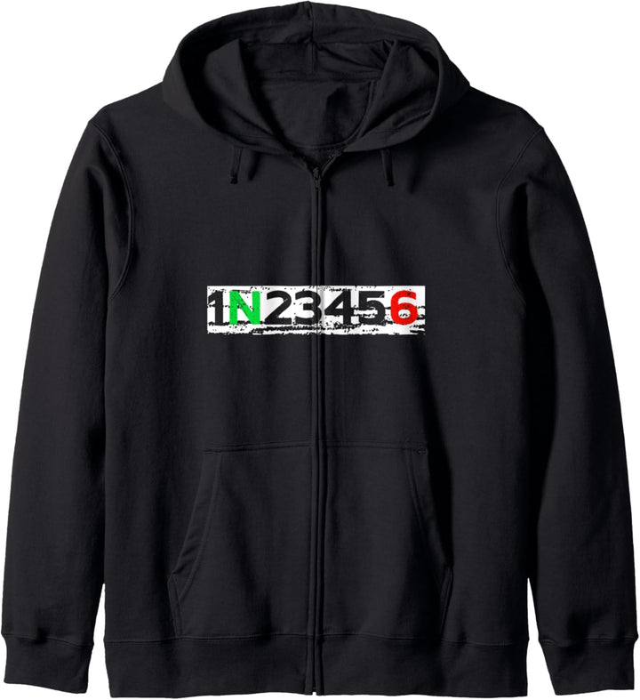 1N23456 Supermoto Enduro Lustig Bikerstyle Chopper Motocross Kapuzenjacke