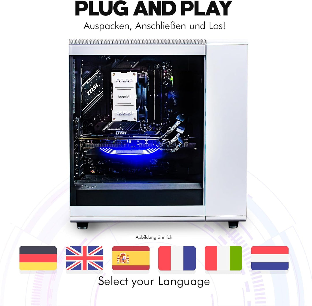 dcl24 Office Rendering PC Intel i9-14900KF, RTX5090, 64GB RAM, 2TB SSD, Business mit 24x6.0 GHz, WLA