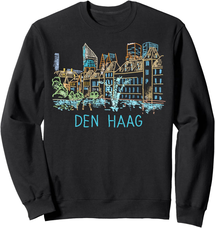 Den Haag Niederlande Kunstgeschenk Männer Frauen Sweatshirt
