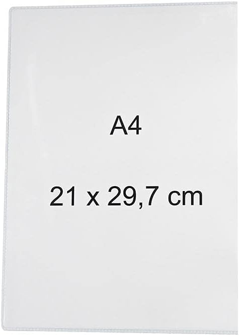 5 Stück magnetische Klarsichthüllen A4 21 x 29,7 cm Format A4 210*297mm, Format A4 210*297mm
