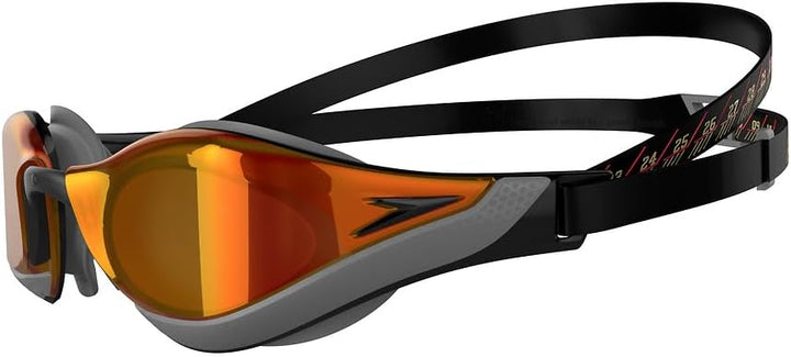 Speedo Unisex Erwachsene Fastskin Pure Focus Schwimmbrille Einheitsgrösse Schwarz/Cool Grau/Fire Gol