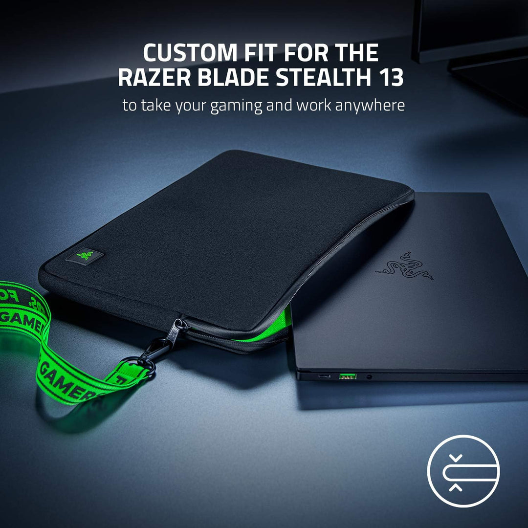 Razer Laptophülle aus Neopren, 33 cm (13 Zoll), Kratz- und wasserabweisend, gepolstertes Innenfutter