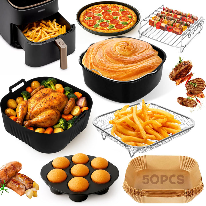 Heissluftfritteuse Zubehör für COSORI Turboblaze Zubehör 6L Airfryer XXL 5,5L 6,4L, Airfryer Zubehör
