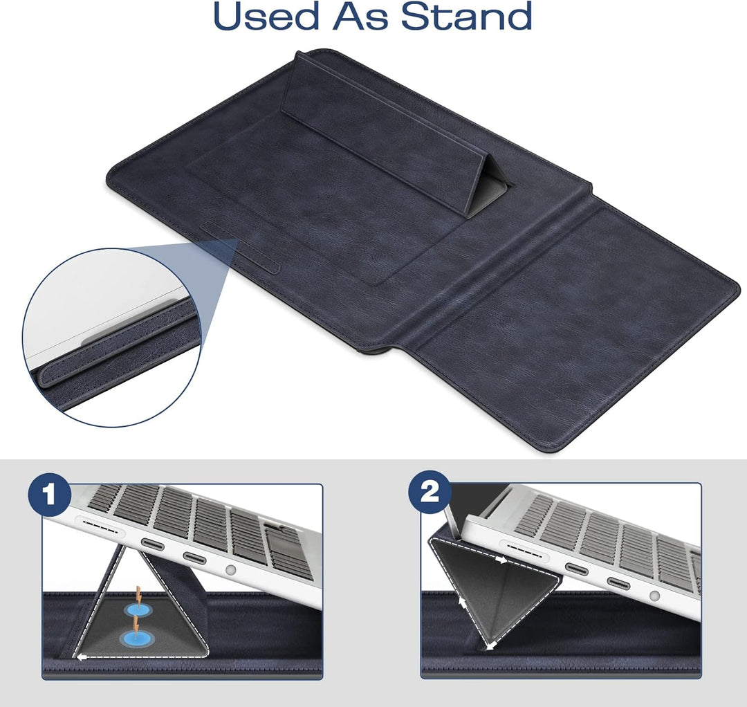 Fintie 13.6 Zoll Laptop Tasche mit Ständer Kompatibel mit MacBook Air 13.6 2026-2022, MacBook Neo, M