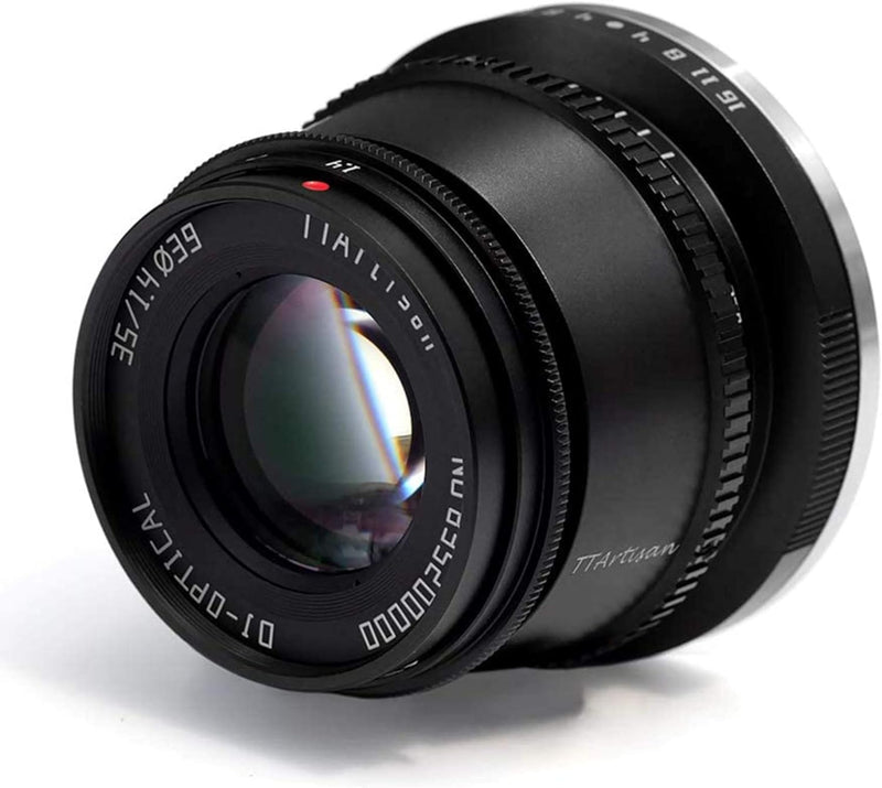 TTArtisan 35mm F 1.4 Objektiv APS-C MF Kameraobjektiv für EOS M-Mount Kameras M1 M2 M3 M5 M6 M61 M10