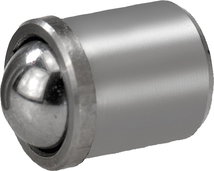 KIPP Federndes Druckstück glatte Ausführung (25 Stück pro Verpackungseinheit) D=10mm, L=13,5mm, Edel