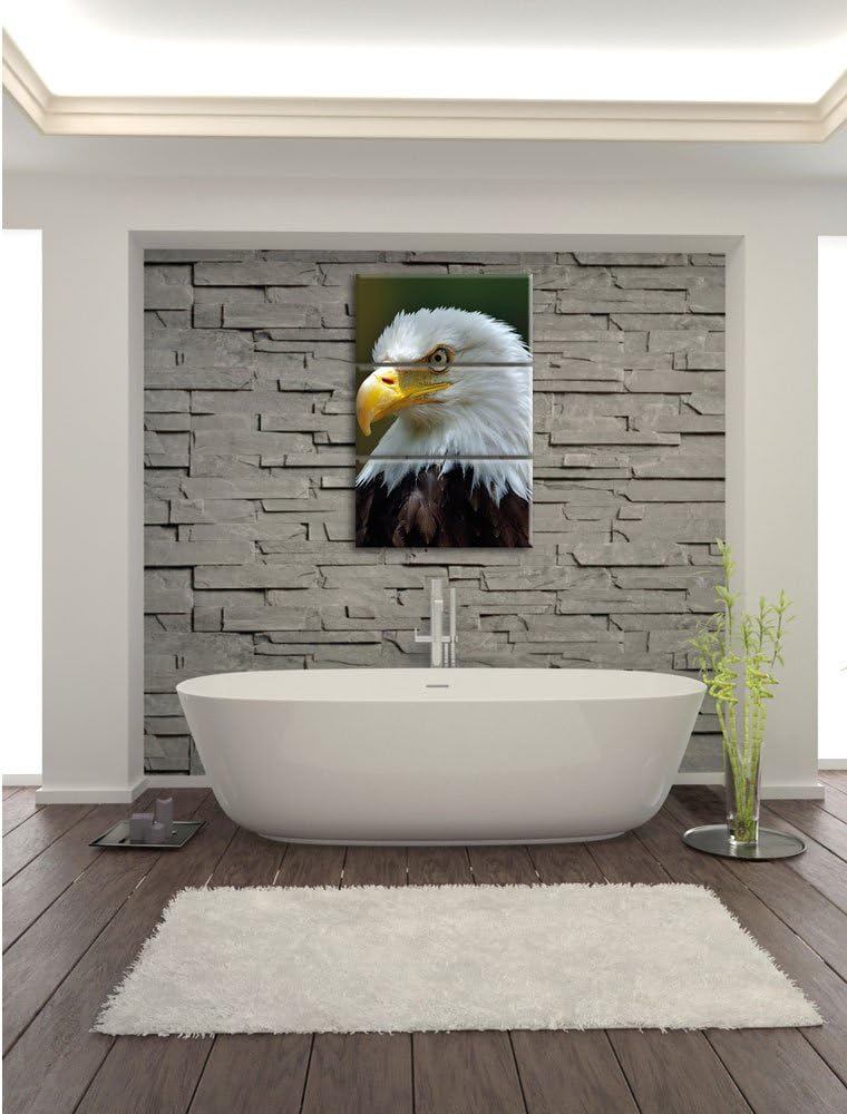 Pixxprint Niedliches Känguru als Leinwandbild/Grösse: 3 Teilig (120x80) / Wandbild/Kunstdruck/fertig