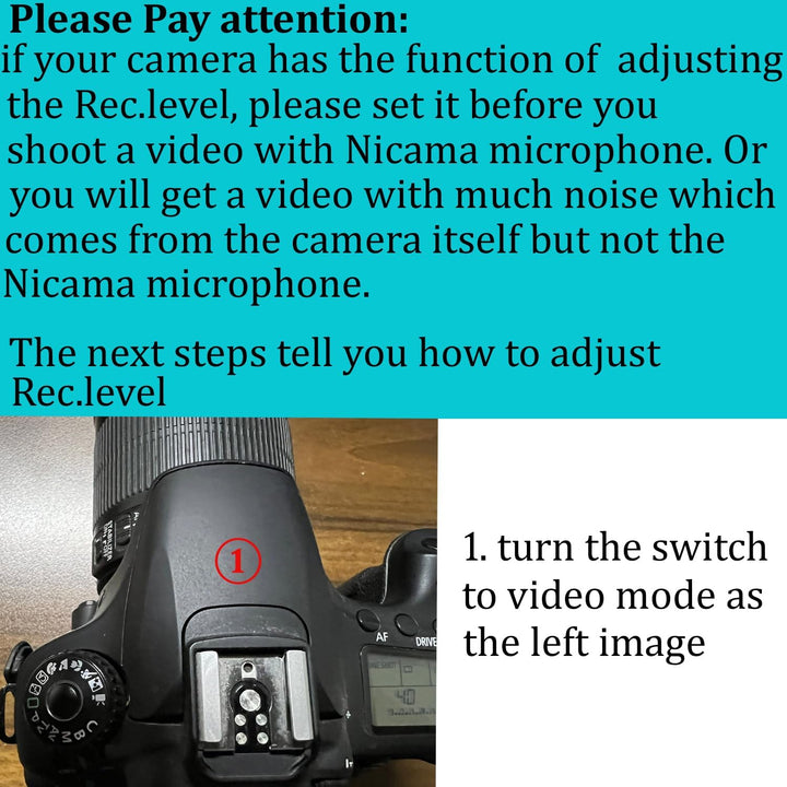 Nicama SGM5 Interview Kondensator Kardioid Mikrofon für DSLR Kamera Nikon Canon Sony Camcorder