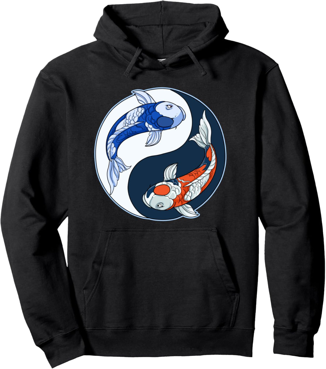 Koi Fisch Yin Yang Japanischer Koi Teich Pullover Hoodie