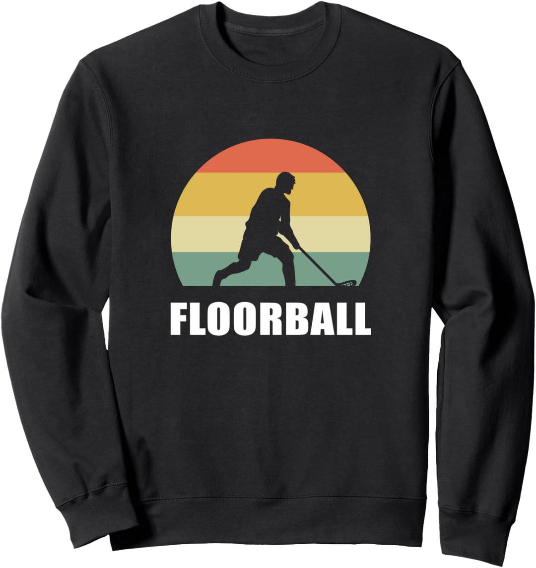 Floorball -Sport Fröhliche Person Sweatshirt