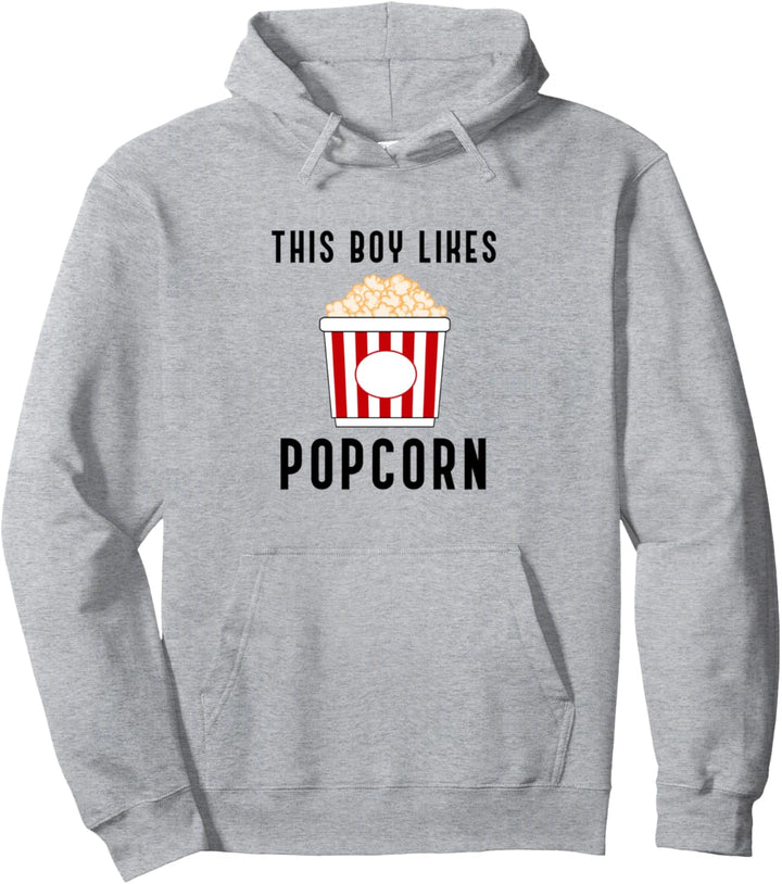 Junge mag Popcorn Lustiges Zitat Filme gucken Pullover Hoodie