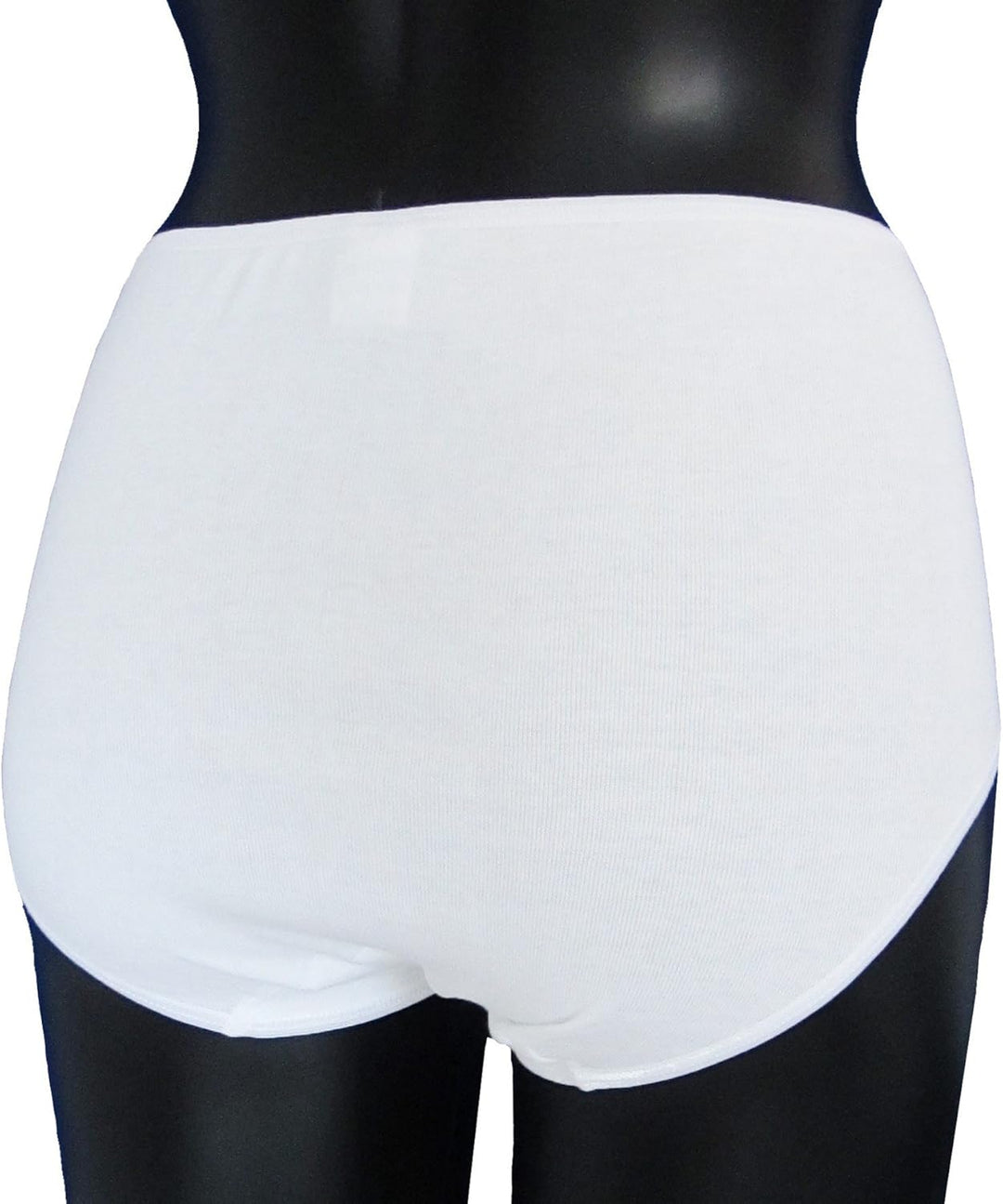 HERMKO 1150 5er Pack Damen Maxi-Slip aus 100% Bio-Baumwolle 48-50 Weiss, 48-50 Weiss