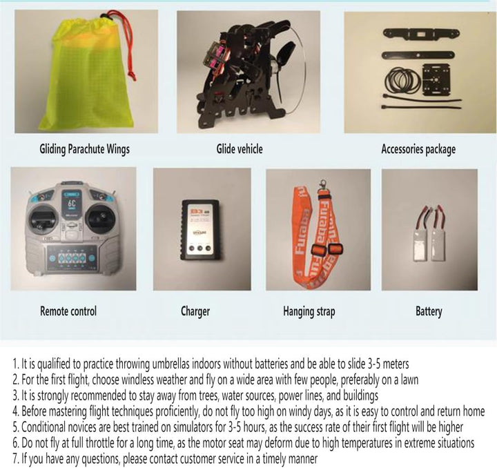 RC Gleitschirm, 2,4-G Kunstflug GTS Mini-Gleitschirm Modell, Hochgeschwindigkeits Kunstflug Gleitsch