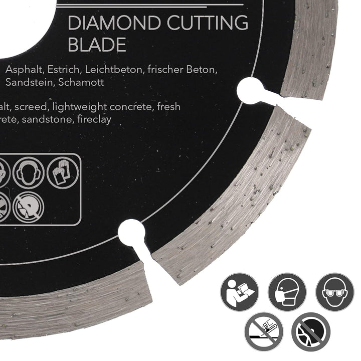 PRODIAMANT Diamantscheibe 125 mm x 22,2 mm Abrasiv für Strassen, Asphalt, Estrich, Leichtbeton, fris
