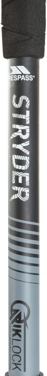 Trespass Lightweight Trekking Poles Stryder Schwarz EACH, Schwarz EACH
