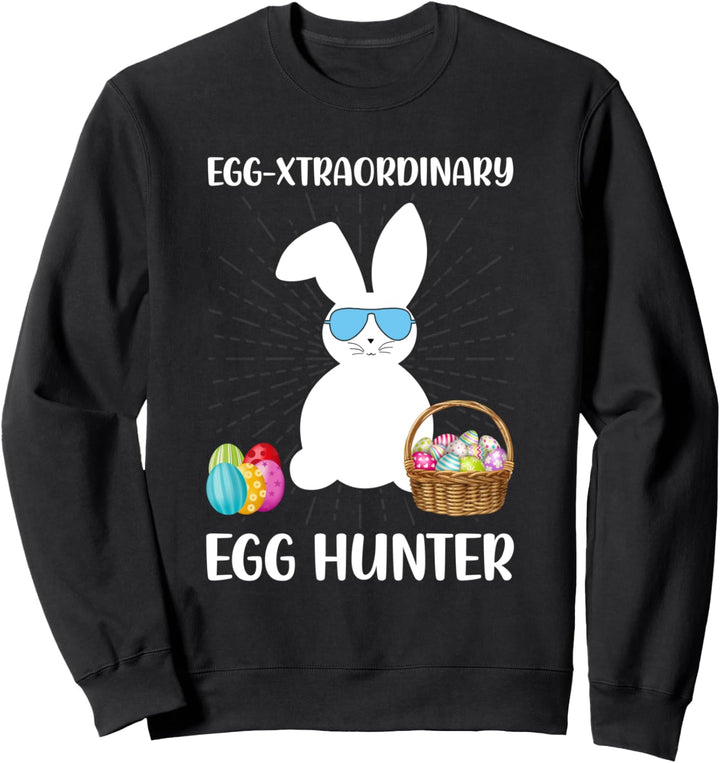 Egg-Xtraordinary Egg Hunter Kinder niedlichen Osterhasen Sweatshirt
