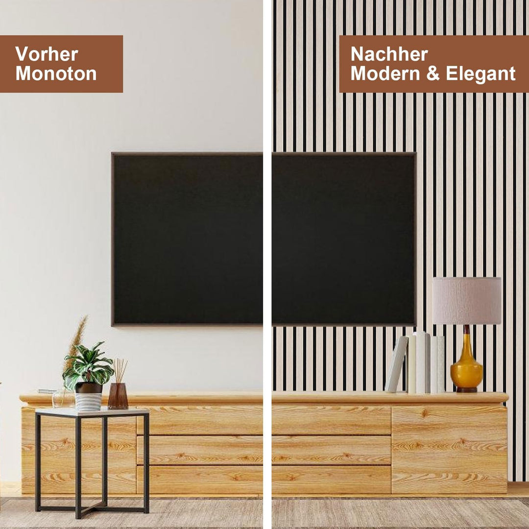 Akustikpaneele Holz 1,44㎡ - 2er Set 120x60cm Wandverkleidung Wandpaneele 3D Wall Panel Wandpaneele a