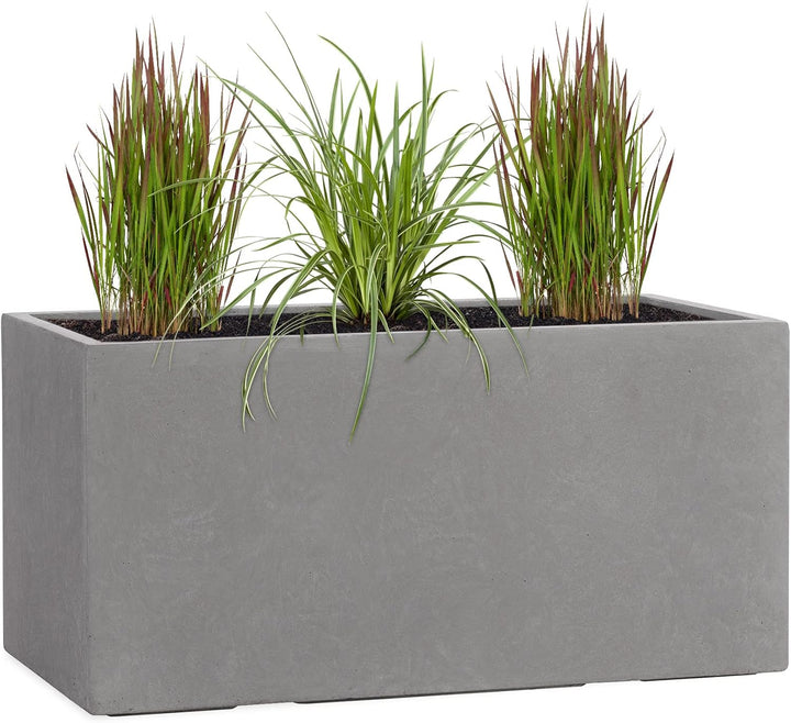 Pflanzwerk® Pflanzkübel TUB Grau 30x60x30cm *Frostbeständiger Blumenkübel* *UV-Schutz* *Qualitätswar