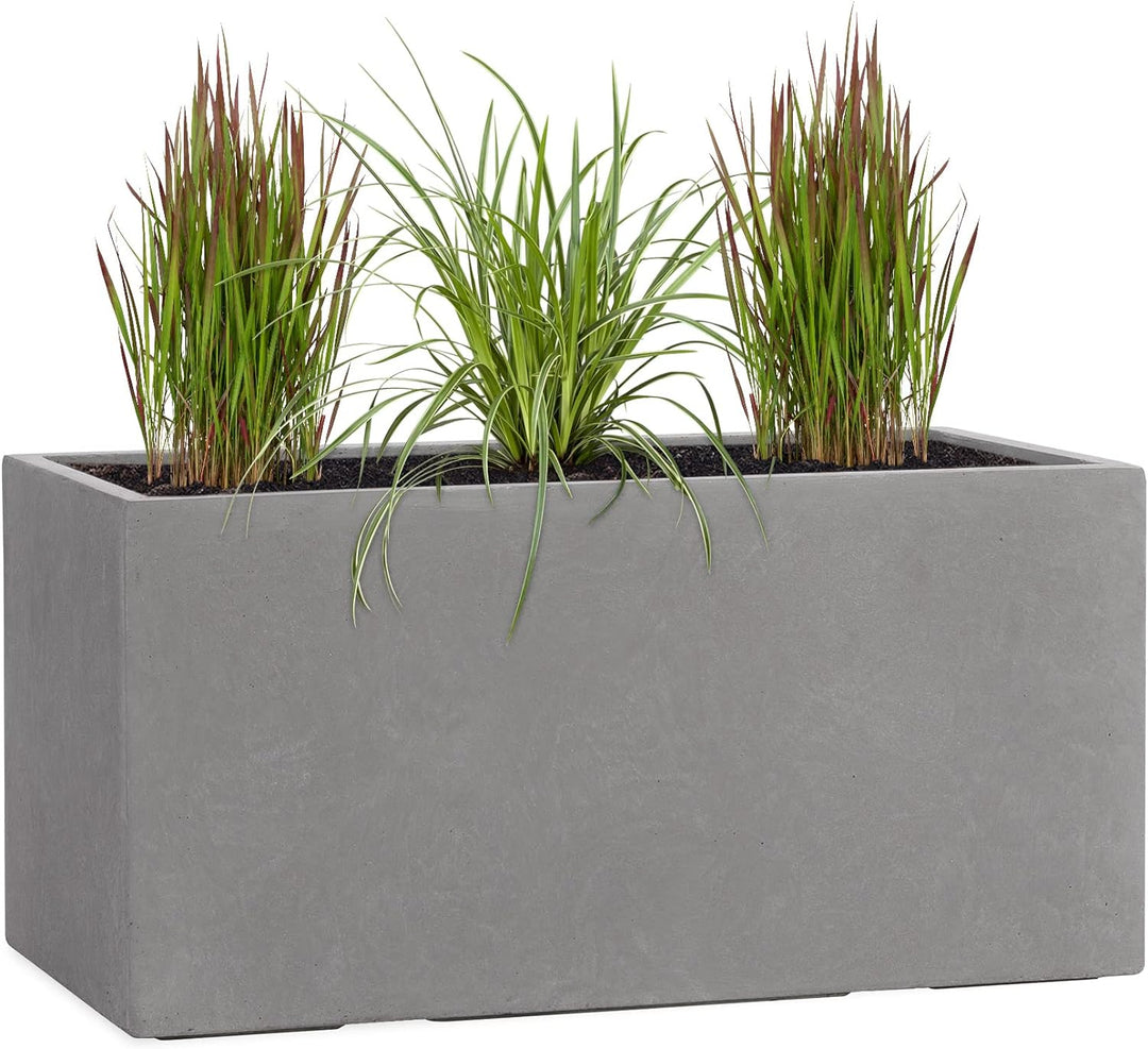 Pflanzwerk® Pflanzkübel TUB Grau 40x80x40cm *Frostbeständiger Blumenkübel* *UV-Schutz* *Qualitätswar