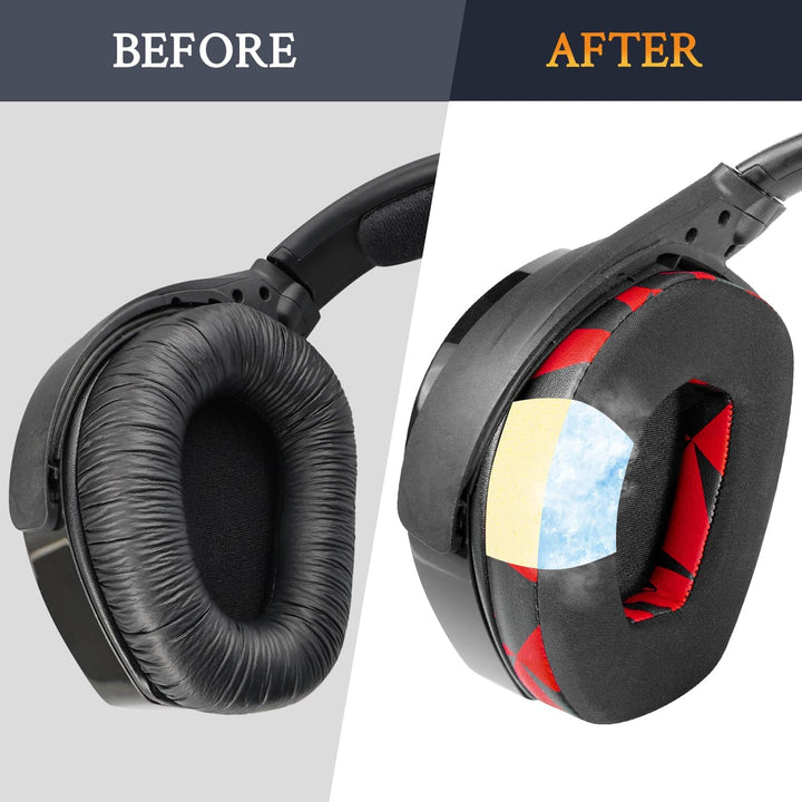 SOULWIT Kühlgel Ersatz Ohrpolster für Sennheiser RS165/RS175/RS185/RS195 (RS 165 175 185 195 RF), Er