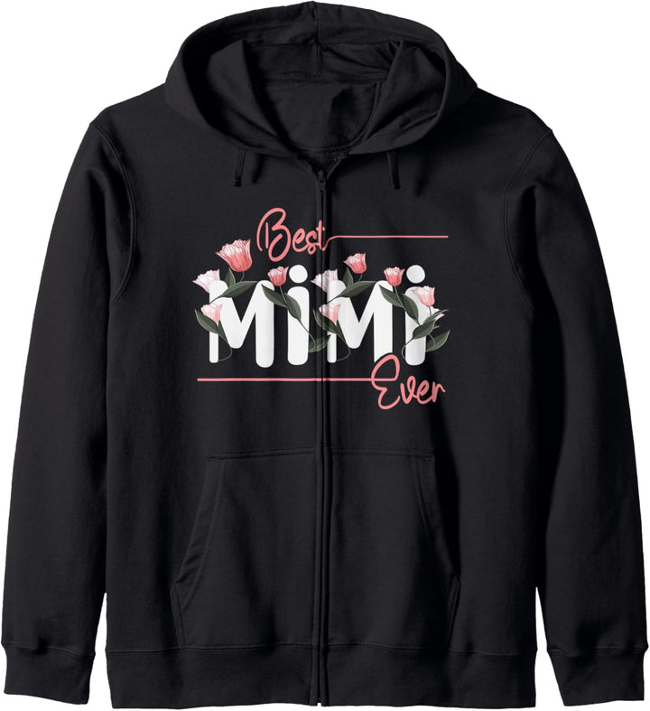 Mimi mit Blumenmuster Für Frauen Muttertag Beste Mimi aller Zeiten Kapuzenjacke
