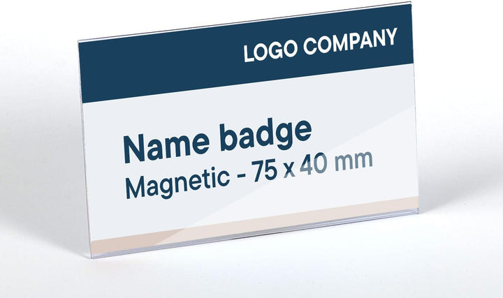 EUROPEL Kunststoff-Ausweishalter mit Magnetverschluss - Set zu 24 Stück - 75 x 40 mm - Ausweis- und