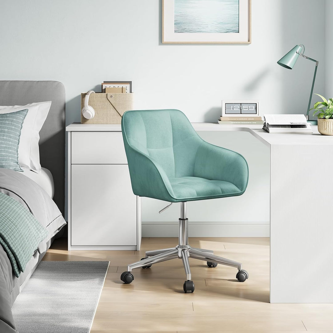 WOLTU Homeoffice Stuhl, Schreibtischstuhl, Drehstuhl, Schminkstuhl, höhenverstellbar, bis 150 kg bel