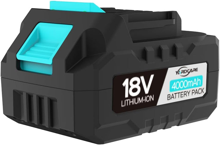 18V 4,0Ah Li-Ionen Akku in Schwarz-Blau, Ersatzbatterie für Mähroboter V100/E400/M800Pro und Garteng