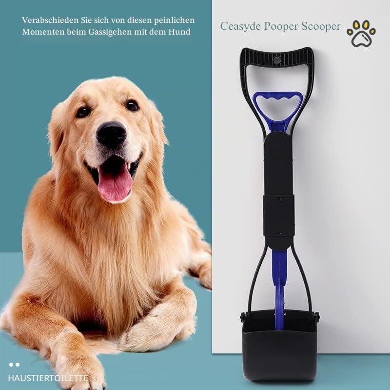Hundekotschaufel, 45 cm lang, langlebig, faltbar, tragbar, Kotschaufel für mittelgrosse oder kleine