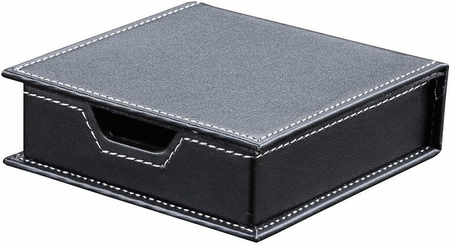 KINGFOM Büro Zubehör Set Schwarz, 5Pcs PU Leder Schreibtisch Set mit Schreibtisch Organizer, Kosmeti
