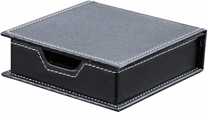 KINGFOM Büro Zubehör Set Schwarz, 5Pcs PU Leder Schreibtisch Set mit Schreibtisch Organizer, Kosmeti
