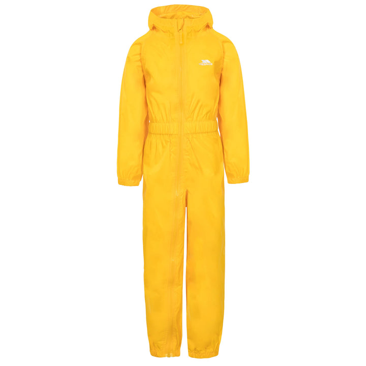 Trespass Unisex Kinder Knopf Wasserdichter Regenanzug mit Kapuze 5-6 Jahre sunshine, 5-6 Jahre sunsh