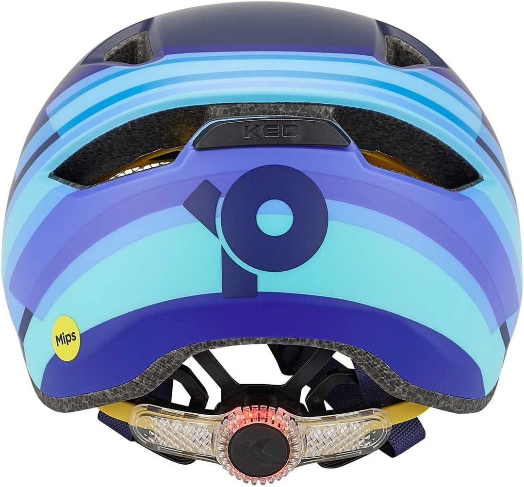 KED Pop MIPS Kinder Fahrrad Helm blau 2023 M (52-56cm), M (52-56cm)