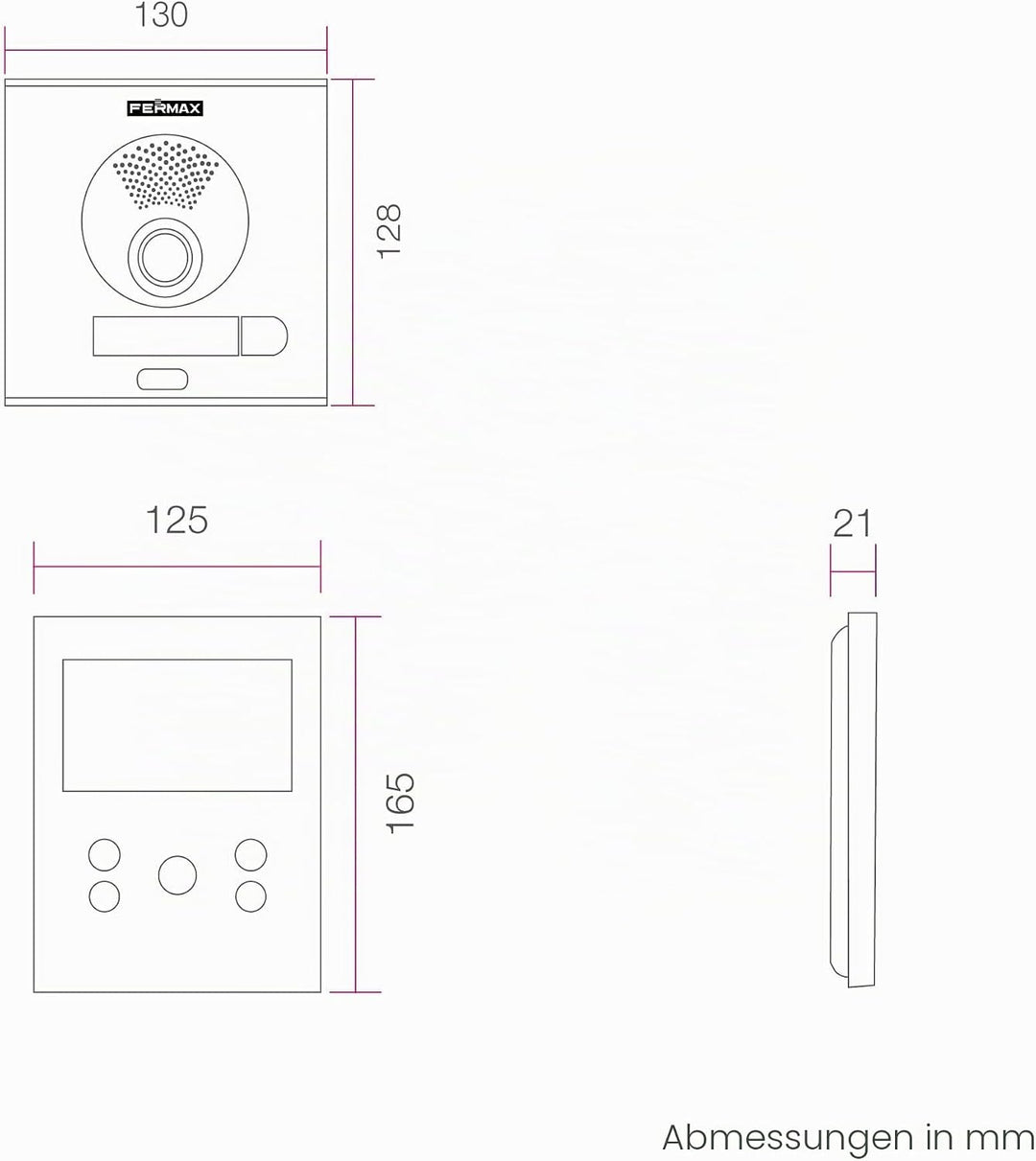 FERMAX Kit City VEO-XS WiFi Duo Plus 1 l Video-Türsprechanlage, weiss