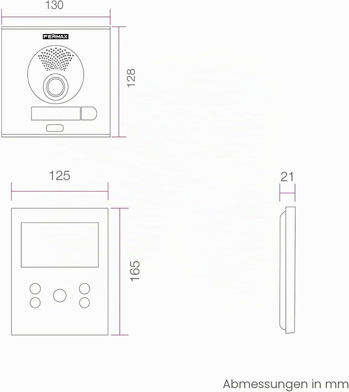 FERMAX Kit City VEO-XS WiFi Duo Plus 1 l Video-Türsprechanlage, weiss