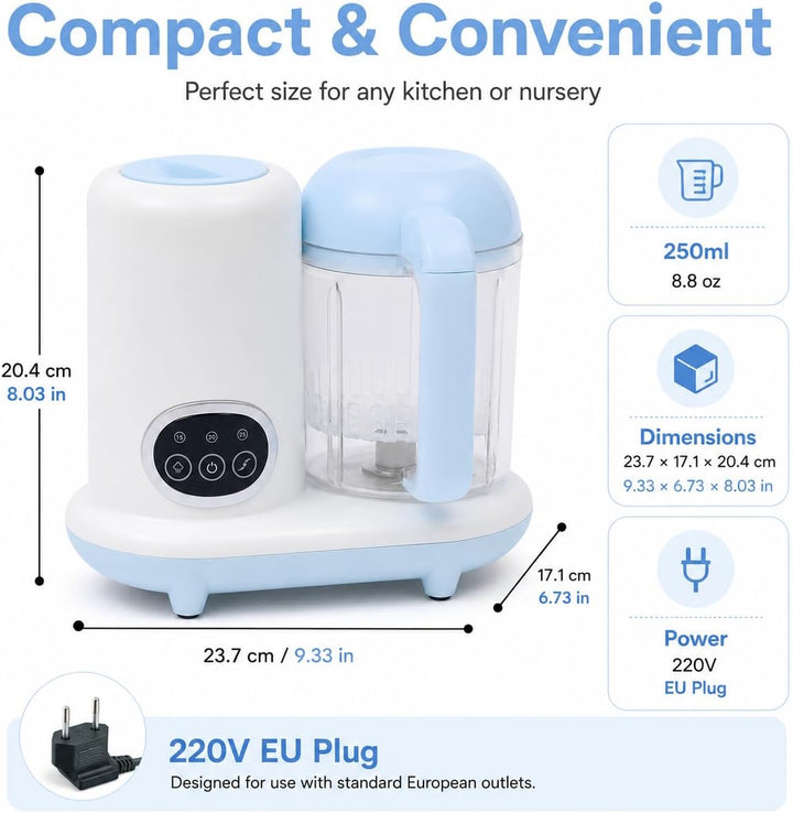 Baby Food Maker Automatischer Mixer, multifunktional, 10.000 U/min, Timer, 250 ml, Küchenmaschine, M