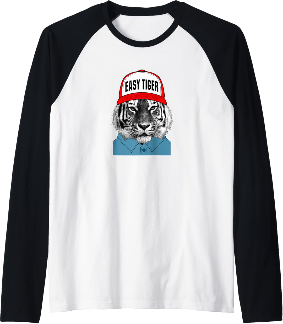 Einfacher Tiger Raglan
