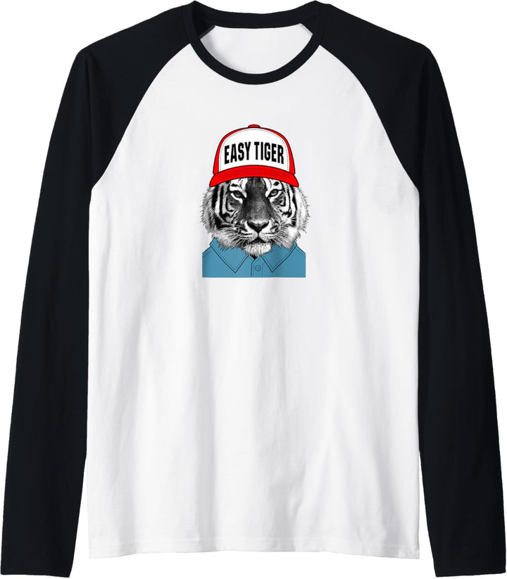 Einfacher Tiger Raglan