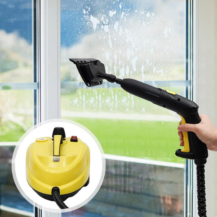 2000W Dampfreiniger, 1.7L Mehrzweck Handdampfreiniger mit 360° Drehbare Bürste, steam cleaner für Re