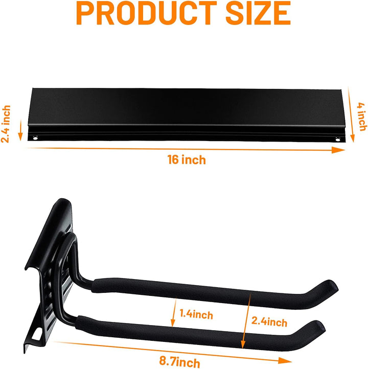 Wallmaster Garage Storage Tool Organizer Rack Heavy Duty Tools Garage Organization Wall Mount Rack H