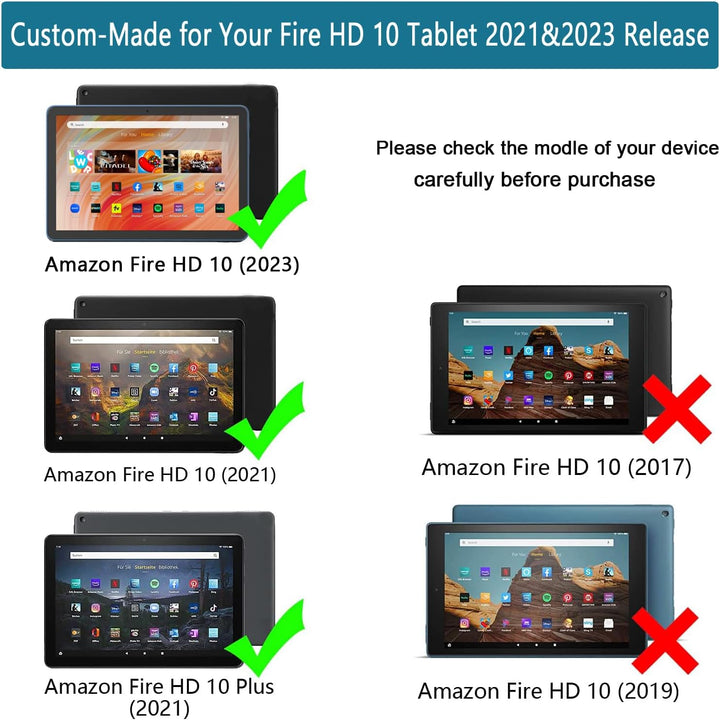 Fire HD 10 & Fire HD 10 Plus Tablet Hülle für Kinder (13th/11th Gen, 2023/2021 Release), Patamiyar L