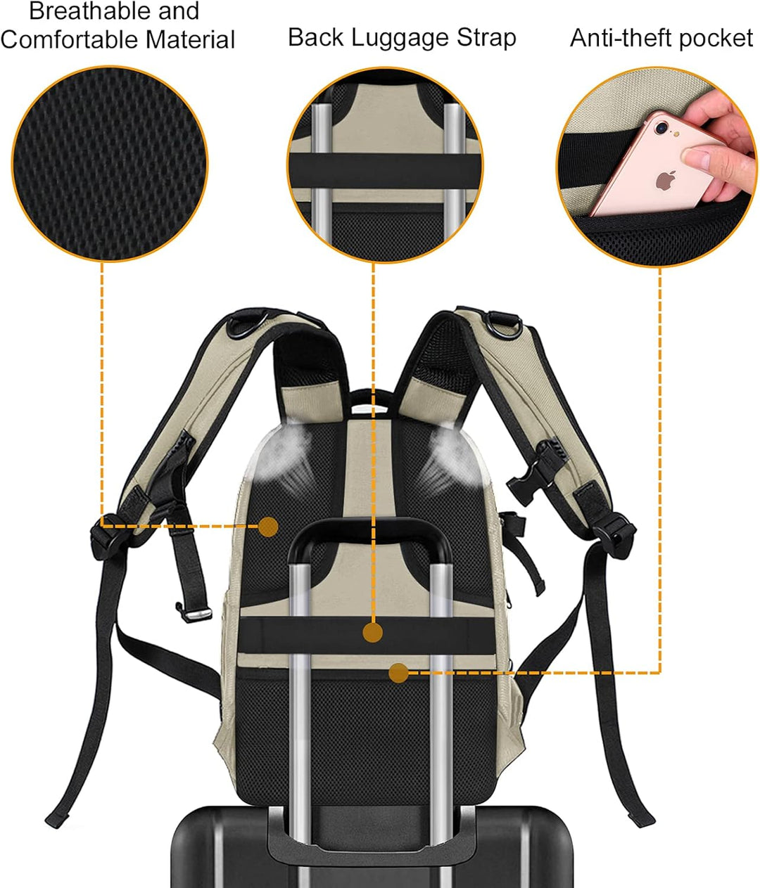 MOSISO Kamera Rucksack, DSLR/SLR/Spiegellose Fotografie Kameratasche 15-16 Zoll wasserdichte Hartsch