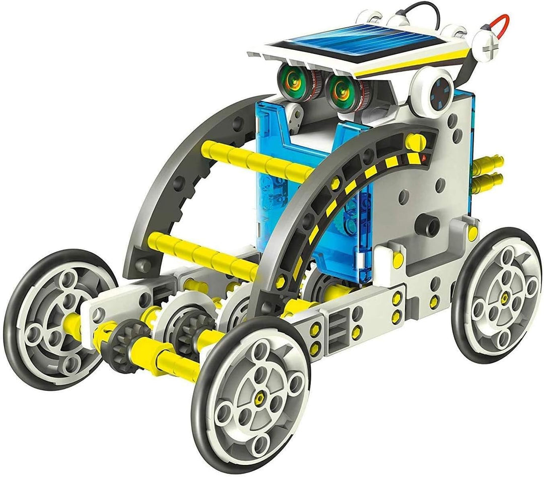 SELVA 14-in-1 Solar-Roboter – Mit nur 1 BAUSATZ (über 200 Bauteile) 14 Verschiedene Modelle Bauen –