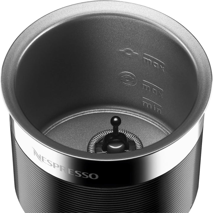 NESPRESSO Aeroccino XL elektrischer Milchaufschäumer | Grosser Aufschäumer aus Edelstahl für 225ml c