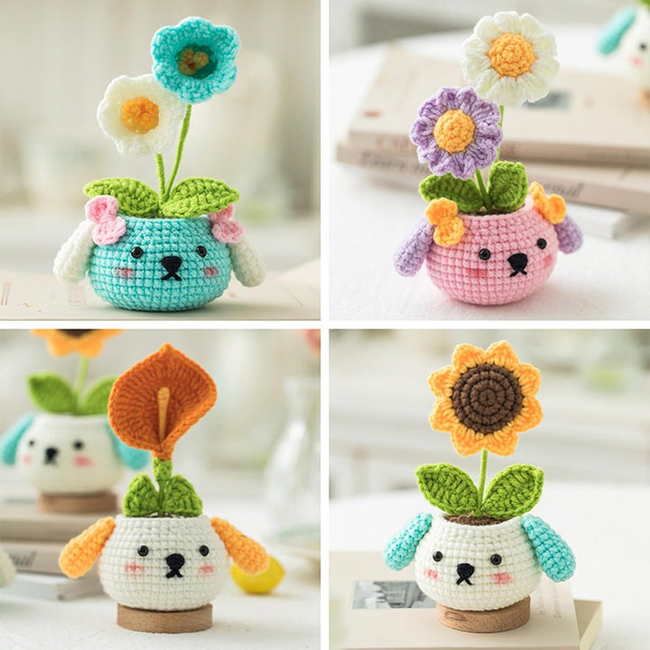 RoseFlower Häkelset für Anfänger, Häkelset tiere set mit Schritt für Schritt-Video-Tutorials, DIY Ba