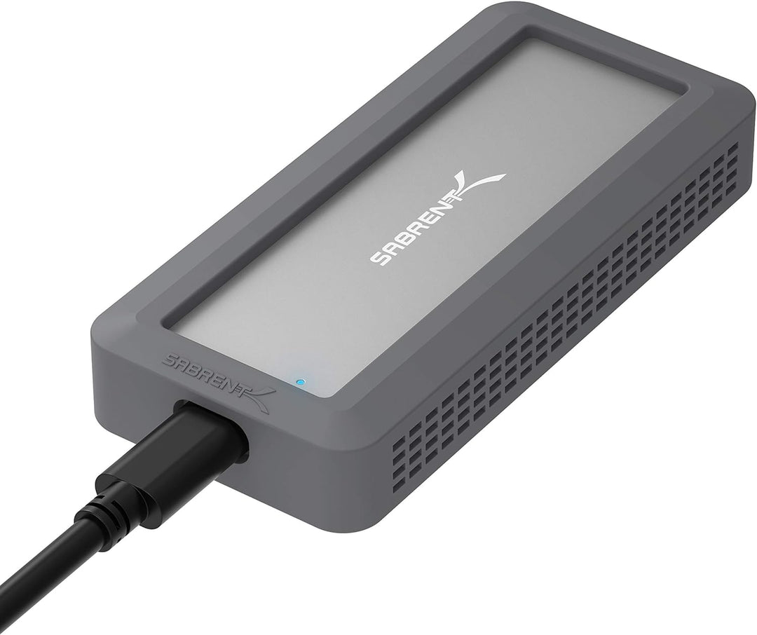 SABRENT M.2 SSD Robustes wasserdichtes Gehäuse, USB C 3.2 Gen 2 auf NVMe SSD, Aluminium Externes M2